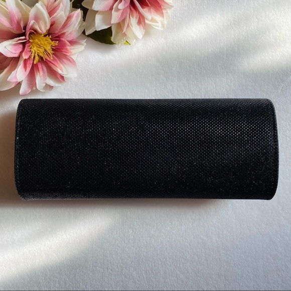 Black Luxe Clutch with Gold Detail - Picture 2 of 10